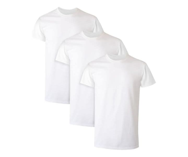 Hanes Men's Cotton, Moisture-Wicking Crew Tee Undershirts product review