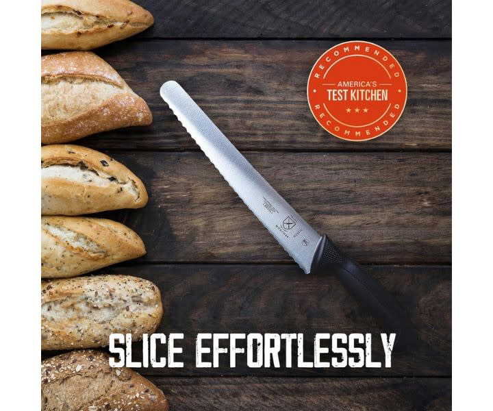 Mercer Culinary 10-Inch Wavy Edge Bread Knife, Black product review