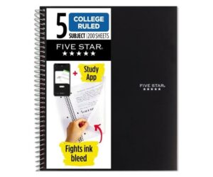 Five Star Spiral Notebook + Study App, 5 Subject, College Ruled: Full Review and Analysis
