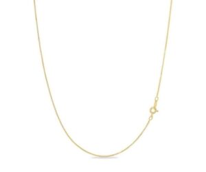 KEZEF 18k Gold Over Sterling Silver Box Chain Necklace, Italy Review: Is It Worth Buying?