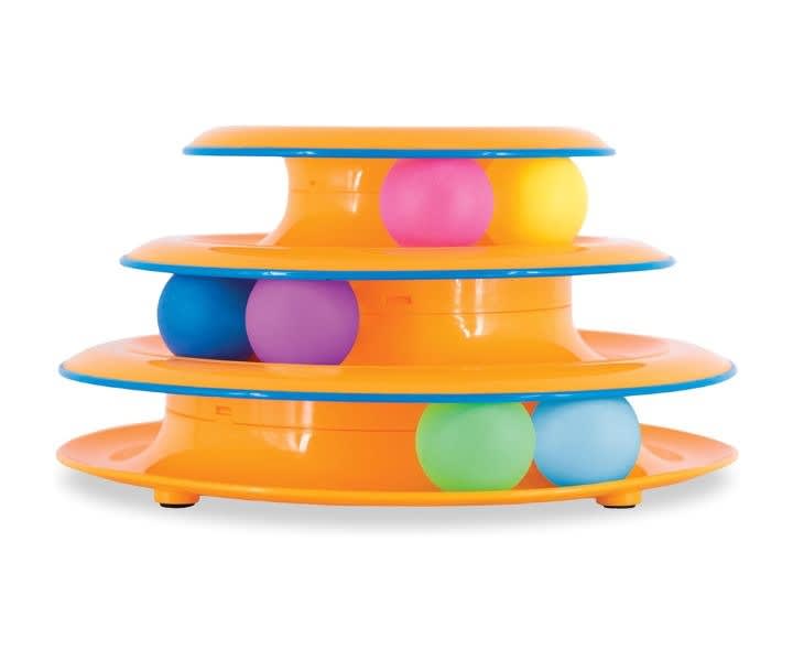 Catstages Tower of Tracks: 3-Tier Cat Toy with Spinning Balls product review
