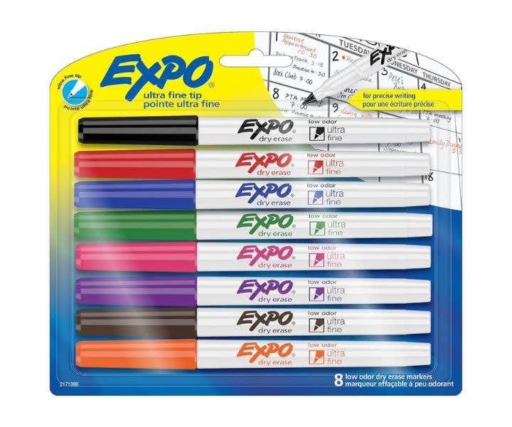 EXPO Low Odor Dry Erase Markers, Ultra-Fine Tip product review
