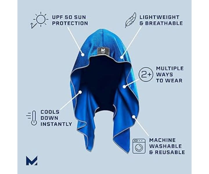 MISSION Cooling Hoodie Towel- Hood Towel | Cooling Technology product review