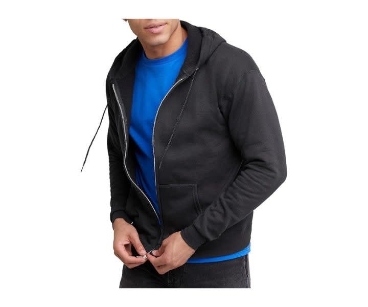 Hanes Men's Zip-Up Hoodie, EcoSmart Fleece Full-Zip Hoodie product review