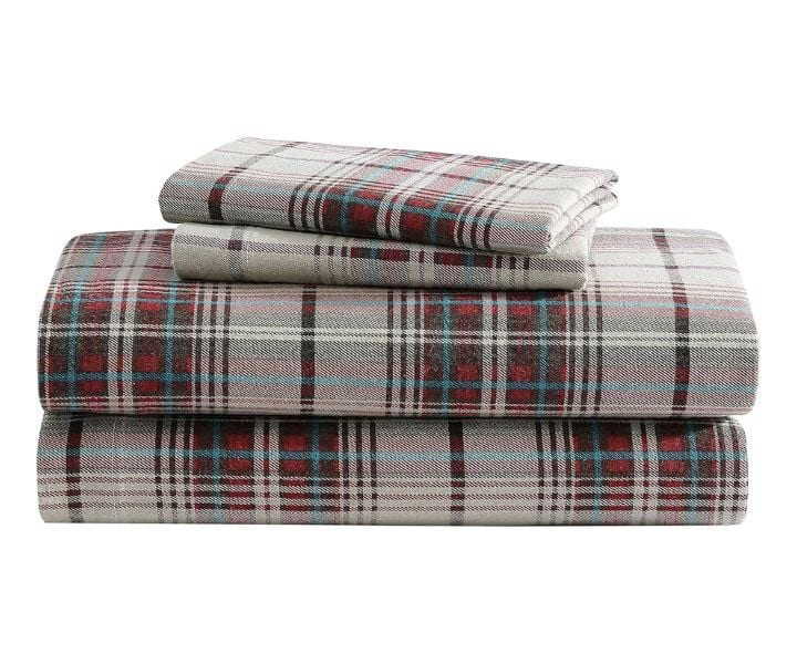 Eddie Bauer - Queen Sheet Set, Warm Breathable Cotton Flannel Bedding product review