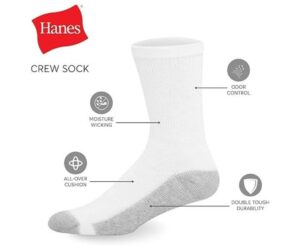 Hanes Men's Double Tough Crew Socks, 12-Pair Pack Review: What You Need to Know