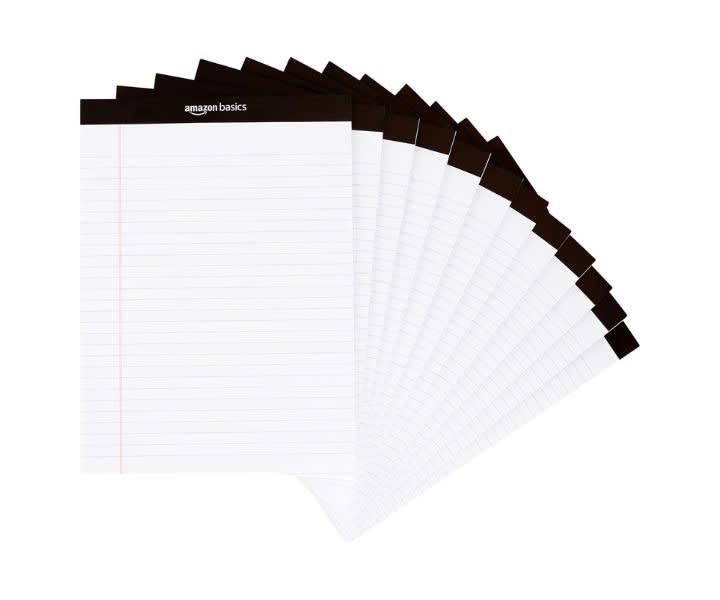 Amazon Basics Wide Ruled Lined Writing Note Pad, 8.5 inch x 11.75 product review