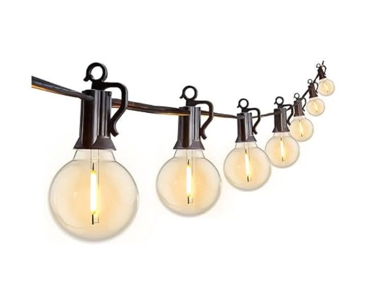Outdoor String Lights 25 Feet G40 Globe LED Patio Lights Waterproof product review