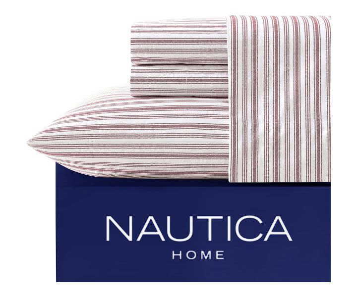 Nautica - Queen Sheets, Cotton Percale Bedding Set, Casual Home Decor product review