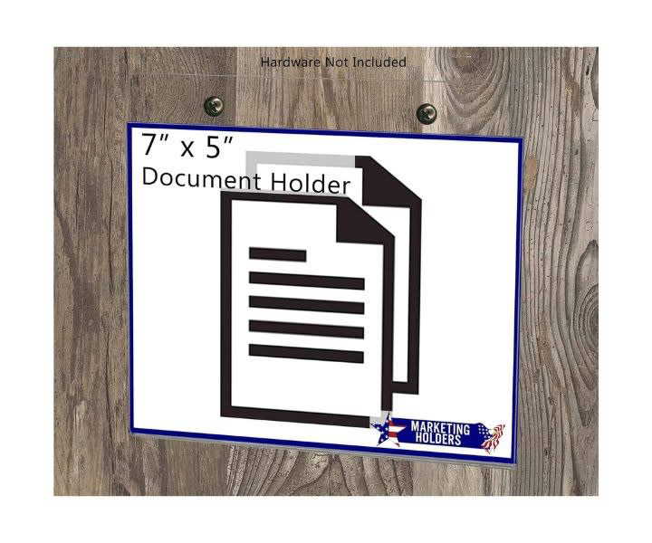 6 Pack 7"x5" Wall Sign Holder with Hardware - Clear Acrylic product review
