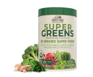 COUNTRY FARMS Super Greens, 50 Organic Super Foods, 10.6 oz Review: What You Need to Know