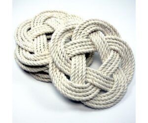 Nautical Sailor Knot Coasters, Cotton Set of 4 Review: Is It Worth It?