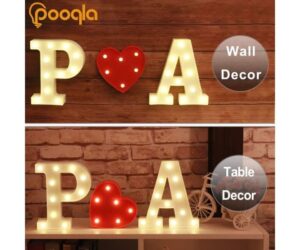 Pooqla LED Marquee Letter Lights, Light Alphabet for Party & Home Review: What You Need to Know