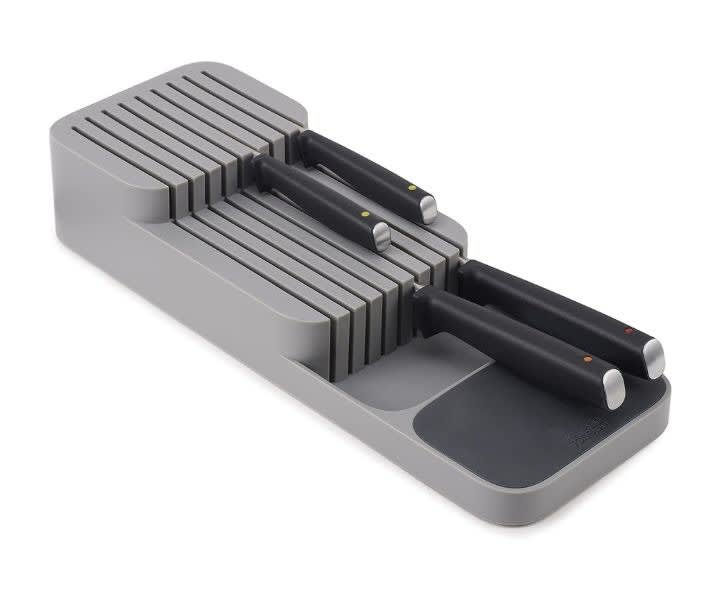 Joseph Joseph DrawerStore Knife Organizer – Holds 9 Knives, Grey product review