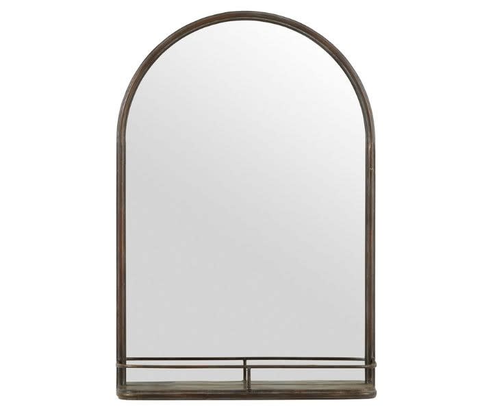 Stone & Beam Round Arc Iron Hanging Wall Mirror with Shelf product review
