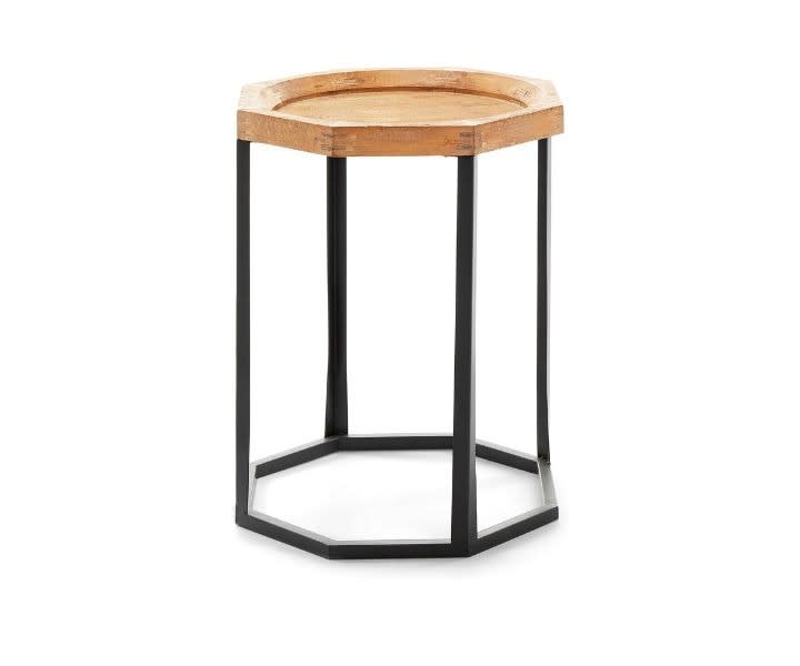 Stone & Beam Arie Rustic Octagonal End Table, 17.3"W product review