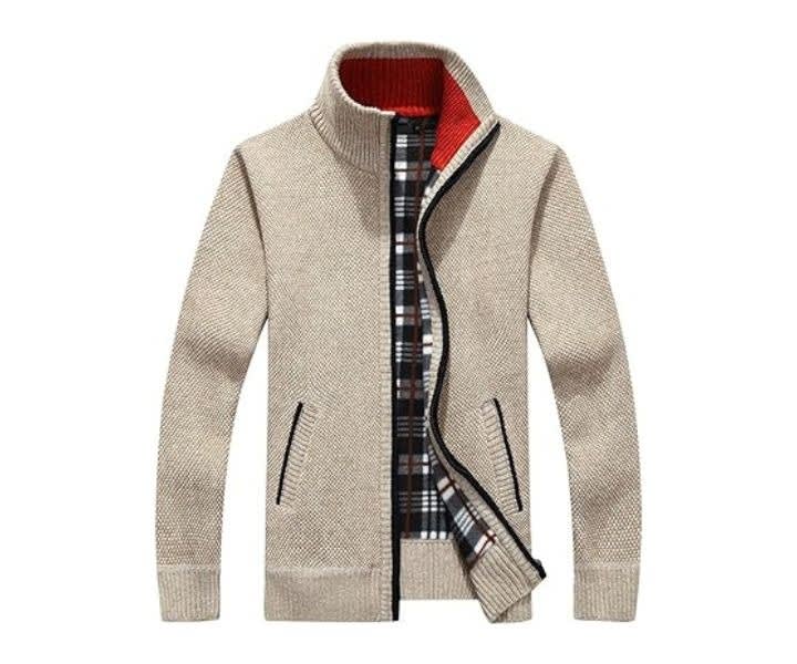 Yeokou Men's Shawl Collar Slim Fit Cable Knit Cardigan product review