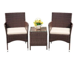 Devoko Patio Porch Sets 3 Pieces PE Rattan Wicker Chairs w/ Table Review: Is It Worth It?