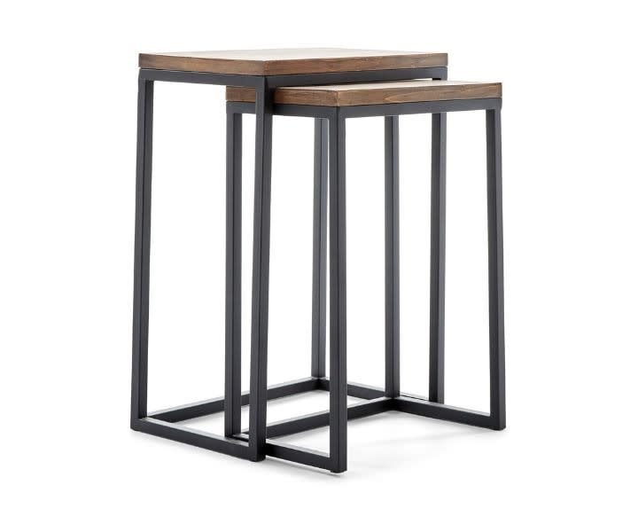 Amazon Stone & Beam Weston Wood & Metal Nesting Table 2 Set product review