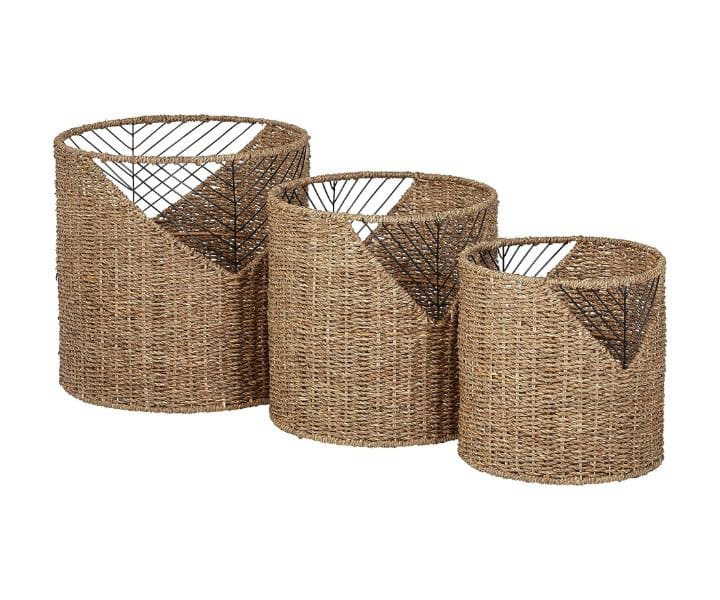 Stone & Beam Modern Round Seagrass Storage Basket Set product review