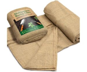Burloptuous 40" x 15ft Burlap Roll - Natural Jute Fabric for Gardening Review: Is It Worth It?