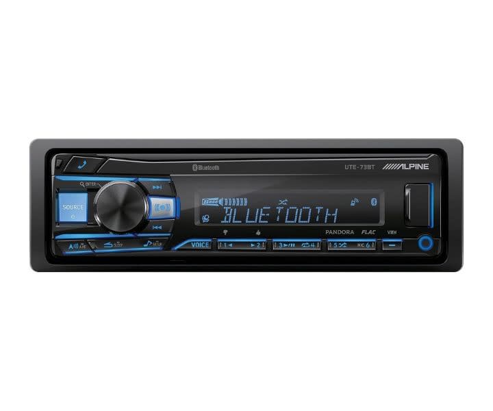 Alpine UTE-73BT Mech-Less Digital Media Receiver Bluetooth product review