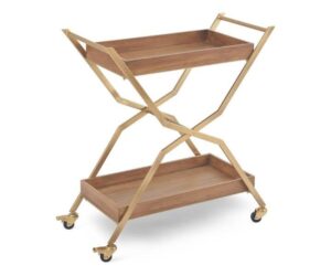 Is Stone & Beam Modern Serving Cart 34.28"H, Bronze, Walnut Worth It? Full Review