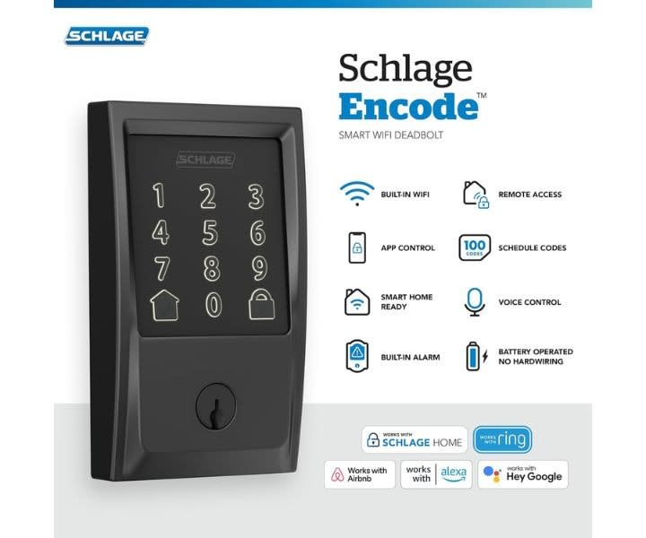Schlage Encode Smart Wi-Fi Deadbolt, Matte Black product review