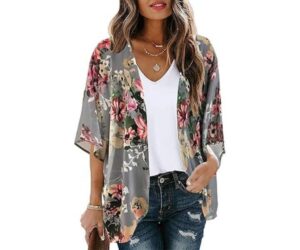 Women's Floral Print Puff Sleeve Kimono Cardigan, Casual Blouse Review: Is It Worth Buying?