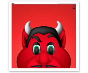 N.J. Devil Minimalist NHL Art Print by S. Preston