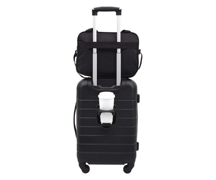 Wrangler Smart Luggage Set with Cup & Phone Holder, USB Port product review