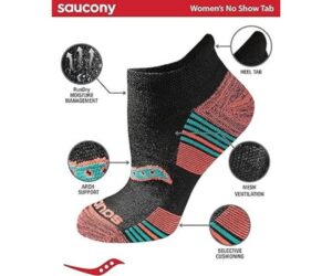 Saucony Women's RunDry Heel Tab Socks, Sizes S-L, Multi-Pack Review: Is It Worth It?