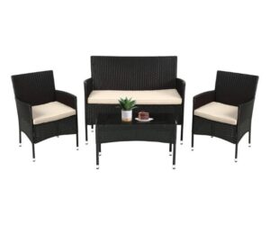 FDW Patio Furniture Set 4 Pieces Outdoor Rattan Chair Sofa Garden Review: Is It Worth It?