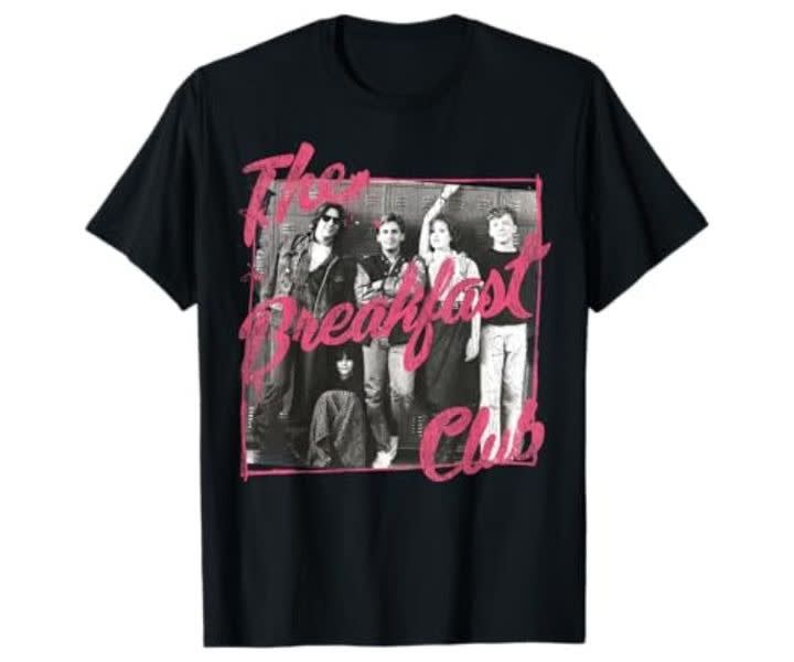 Breakfast Club Pink Text Group Photograph T-Shirt product review