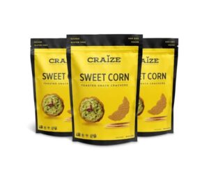 Craize Sweet Corn Crisps – Gluten Free & Vegan