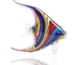 Hophen Rainbow Art Glass Angel Fish Figurine - Handmade Decor Review: Is It Worth It?