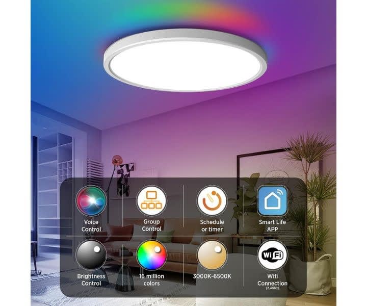 TALOYA Smart Ceiling Light, 12 Inch, RGB product review