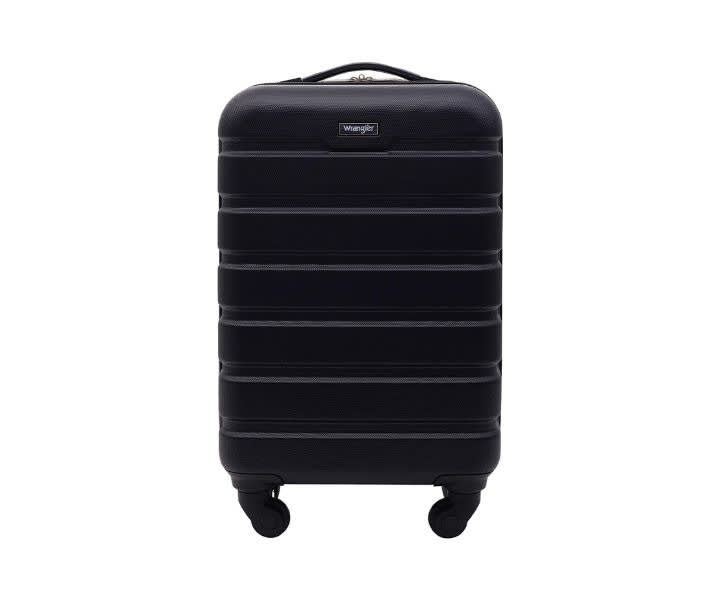 Wrangler Hardside Spinner Luggage, Black, Carry-On 20-Inch product review