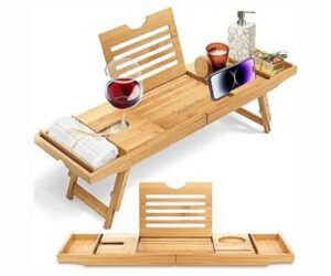 Natural Bamboo Wood Waterproof Tub | Bed Folding Slide-Out Arms Review: Is It Worth It?