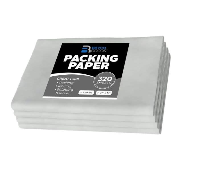Bryco Goods Packing Paper Sheets for Moving, 320 Sheets product review