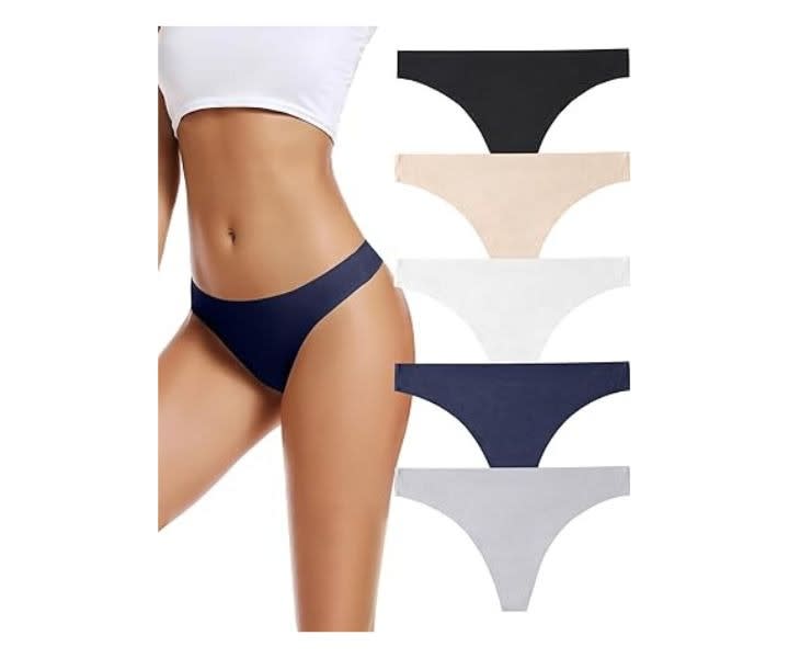 voenxe Seamless Women Underwear Thongs | 5-Pack product review