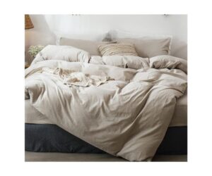 Is MooMee Bedding Duvet Cover Set 100% Washed Cotton Linen Like Textured Comfy Worth It? Full Review