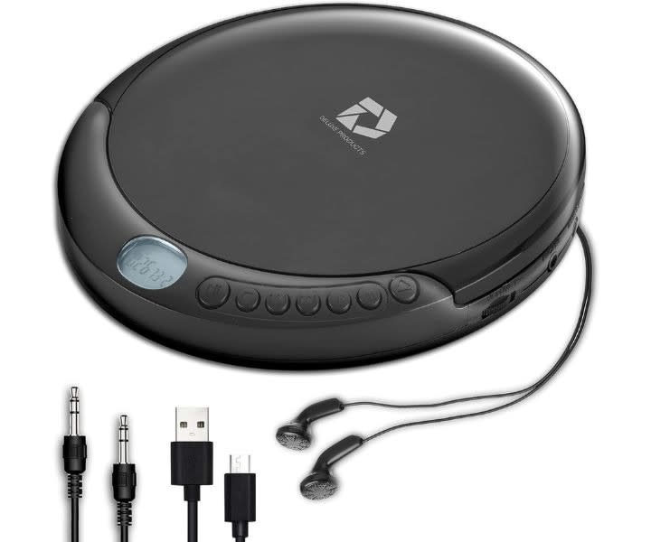 Portable CD Player with Anti-Skip Stereo Earbuds USB Cable product review