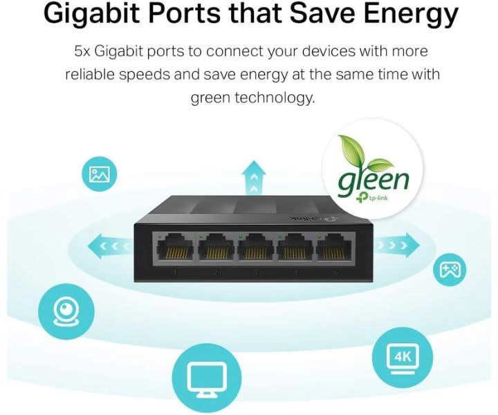 TP-Link Litewave 5-Port Gigabit Ethernet Switch Plug & Play product review