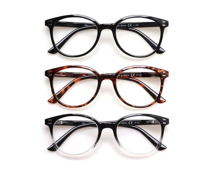 3 Pack Reading Glasses Spring Hinge Stylish Men | Women product review