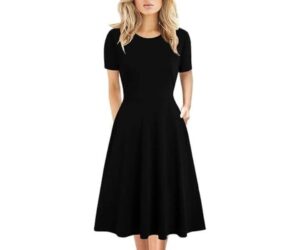 Women's Vintage 50s Floral Print A-Line Swing Dress with Pockets: Full Review and Analysis