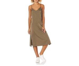 The Drop Women's Ana Silky V-Neck Midi Slip Dress: Full Review and Analysis