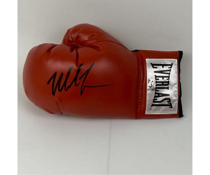 Autographed/Signed Mike Tyson Red Everlast Boxing Glove Athlete product review
