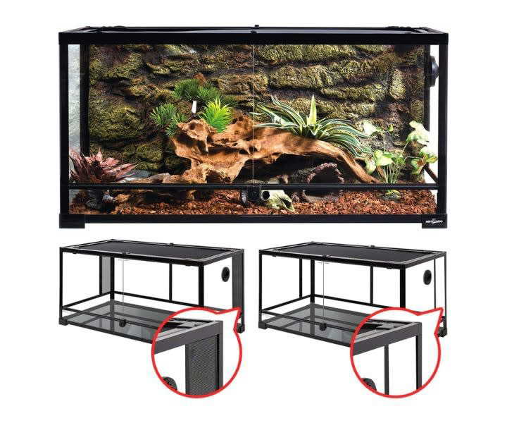 REPTI ZOO 50 Gallon Reptile Tank: 2-in-1 Mesh & Glass Sides product review