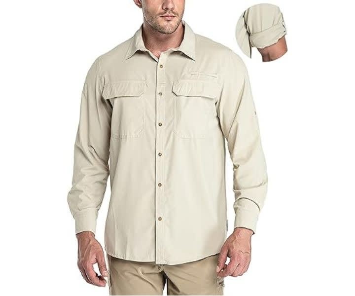 33,000ft Men's Long Sleeve Sun Protection Shirt UPF50+ Quick Dry product review